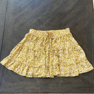 Women’s Floral Yellow Skirt